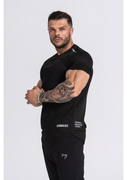 Pro Air Erkek Spor T-Shirt | Workout Tanktop | Never Give Up | Siyah | Pro Serisi | fiyatları