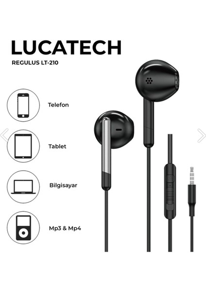 Xiaomi Redmi Note 12-C Uyumlu Süperbass Kulaklık 3.5 mm Jack