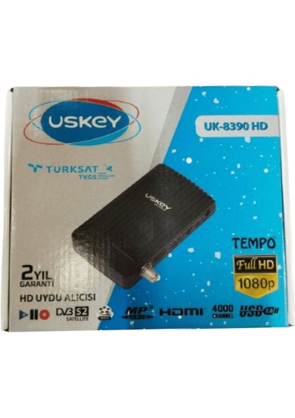 UK-8390 Mini 1080p Full Hd Uydu Alıcısı TKGS Özellikli