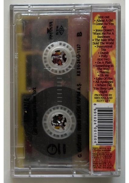 Nirvana Unplugged In New York Kaset (Orjnal Dönem Baskı Kaset) fiyatları