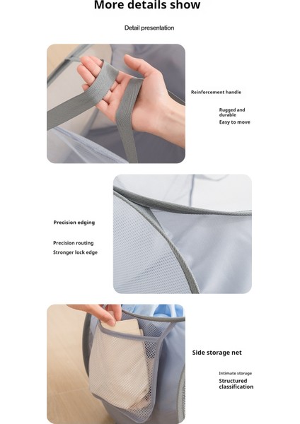 Belıarst Kalınlaştırılmış Bölme Çamaşır Sepeti ile Katlanmış Katmanlı Ev Çamaşır Sepeti (Yurt Dışından) fiyatları