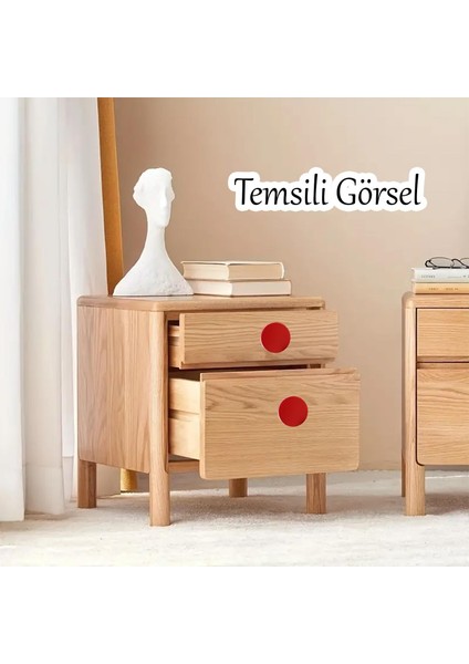 Plastik Yuvarlak 5 Adet Düz Kırmızı Renk Oda Mobilya Mutfak Dolabı Kapak Kulpu Çekmece Kulbu modelleri