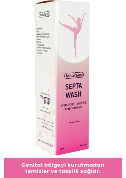 Genital Temizleme Jeli Septa Wash 250 gr