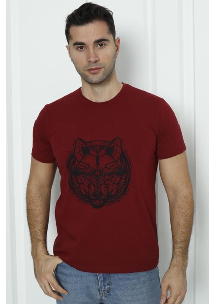 Tom John Erkek Kurt Baskılı T-Shirt 3 Lu Set Mıxcolor