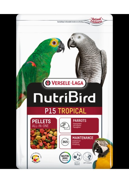 Versele Laga Nutribird P15 Tropıcal 10 kg