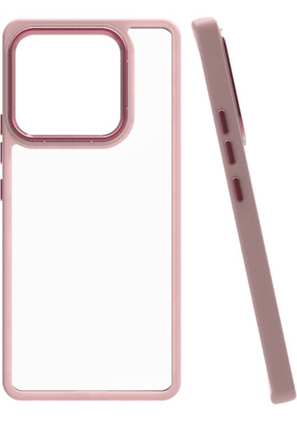 Xiaomi Mi 13 Uyumlu Kılıf Renkli Kenar Arkası Şeffaf Flora Silikon Kılıf