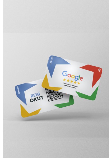 Tecrübe Bilişim [ Yatay ] Google Yorum Kartı Google Harita Nfc & Qr Destekli