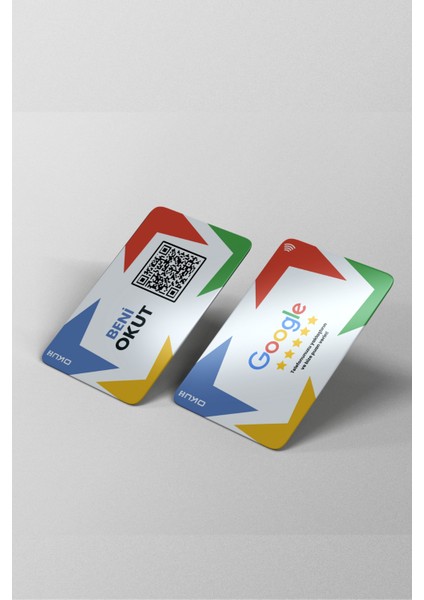 Tecrübe Bilişim [ Yatay ] Google Yorum Kartı Google Harita Nfc & Qr Destekli