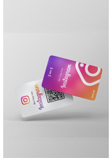 Tecrübe Bilişim Instagram Yorum Kart Nfc & Qr Destekli Kart