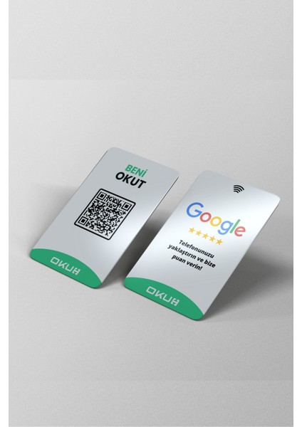 Tecrübe Bilişim Google Yorum Kartı Google Harita Nfc & Qr Destekli