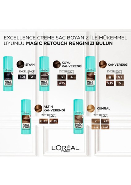 L'Oréal Paris Magic Retouch Beyaz Dipleri Kapatıcı Sprey - Kahverengi