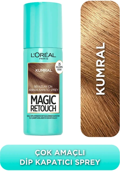 L'Oréal Paris Magic Retouch Beyaz Dipleri Kapatıcı Sprey - Kumral