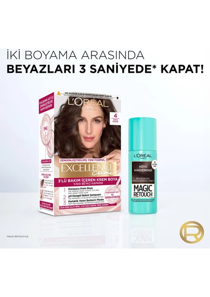 L'Oréal Paris Magic Retouch Beyaz Dipleri Kapatıcı Sprey - Kahverengi