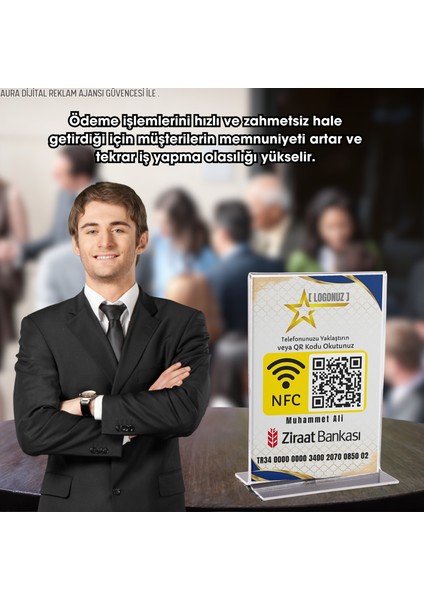 Google Işletme Yorum Kartı - Standlı - Nfc ve Karekod Özellikli indirimleri