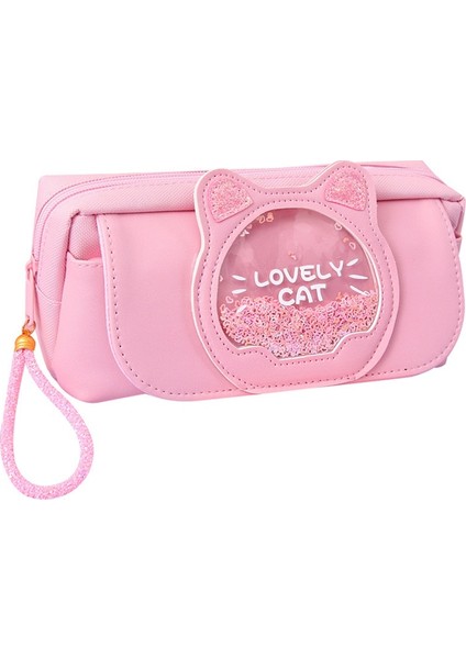 Üç Katmanlı Girly Kalp Kalem Kutusu Büyük Kapasiteli Kedi Kafası Kalem Kutusu Ilkokul Öğrencisi Kırtasiye Çantası (Yurt Dışından)