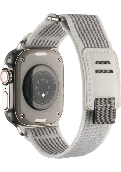 Apple Watch Ultra 49MM Hasır Naylon Kumaş Kordon KRD106