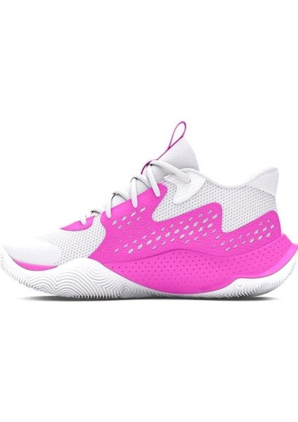 Under Armour Jet '23 Erkek Beyaz Basketbol Ayakkabısı 3026634-105