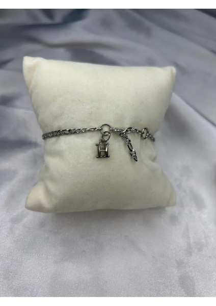 Kararmaz Çelik Harfli Bileklik Unisex Harf Detay Bileklik (Tek Adet)