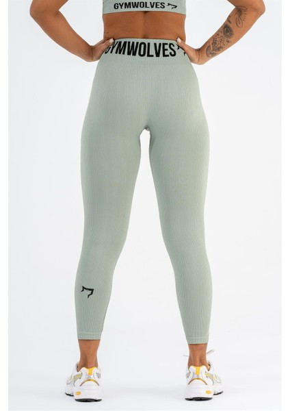 Dikişsiz Spor Tayt | Mint | Seamles Leggings | İnce Fitilli |