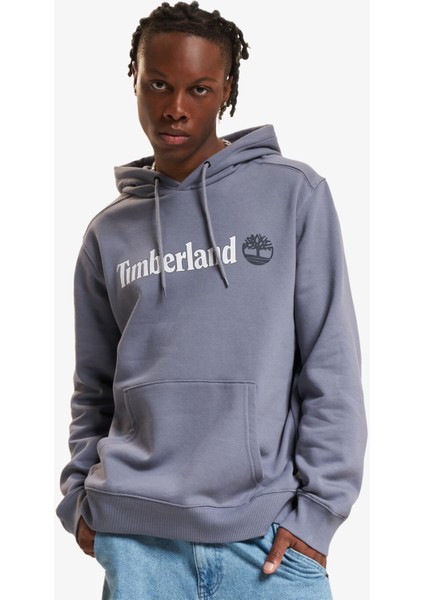 Timberland Kennebec River Linear Logo Erkek Gri Sweatshirt TB0A5UKK0731