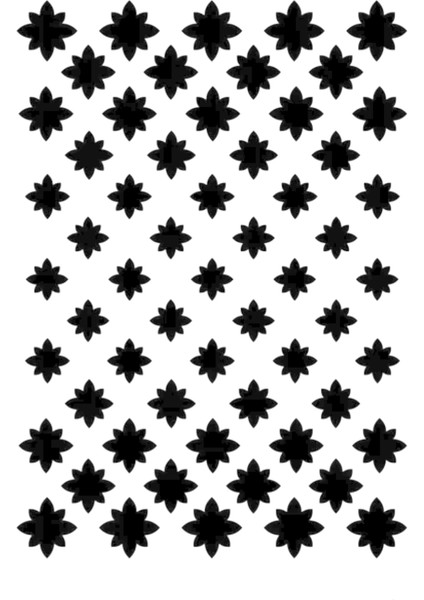 GE027 Stensil Tasarım Şablon 25X35