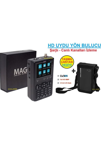 Hd Uydu Yön Bulucu (Şarjlı - Canlı Kanallarıizleme)