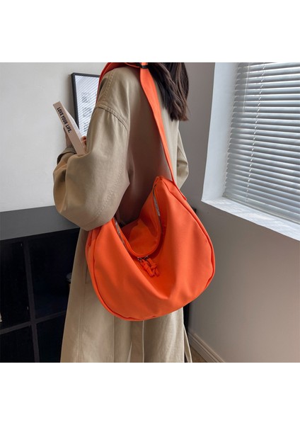 Yeaın Çapraz Askılı Çanta Taşınabilir Sağlıklı Kanvas Kumaş Kaliteli Işçılik Rahat Tarz Geniş Kapasite, Turuncu (Yurt Dışından) modelleri
