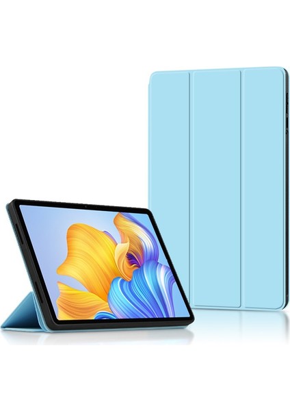 Honor Pad 8 Flip Folio Ultra Ince Pu-Deri Sert Kabuk Kapak Için Tablet Kılıfı (Yurt Dışından)