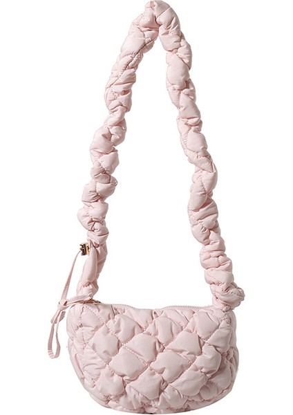 Yeaın Çapraz Askılı Çanta Taşınabilir Sağlıklı Naylon Malzeme Yüksek Kaliteli Işçılik Düz Renk Stili Yumuşak ve Sert, Pembe (Yurt Dışından)