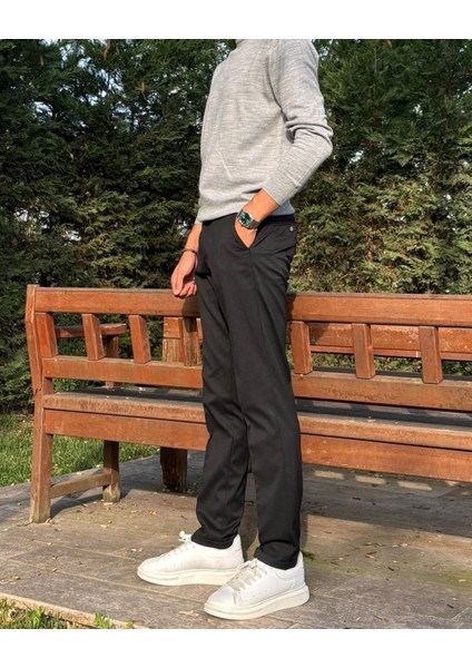 Erkek, Beli Lastikli, Diagonel Kumaş, Old Money Culture, Duble Paça, Regular Fit Pantolon 24INP291 fiyatları