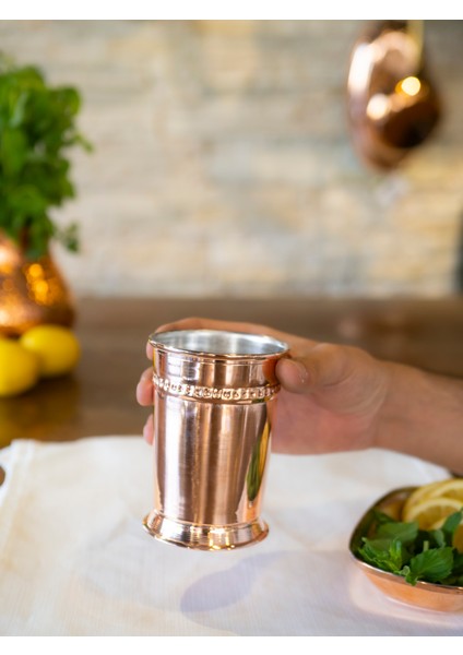 Bakır Bardak Julep Kokteyl Model Bakır Renk