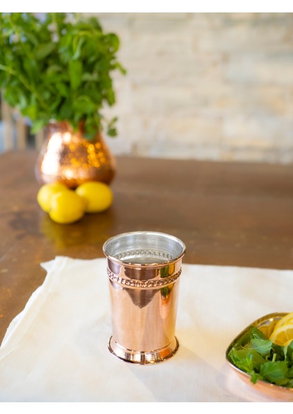 Bakır Bardak Julep Kokteyl Model Bakır Renk