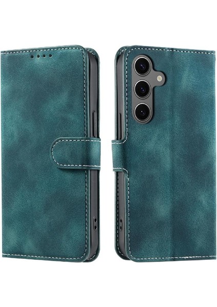 Samsung Galaxy A24 4g Kickstand Bilek Kayışı Pu Deri Kart Için Flip Case (Yurt Dışından)