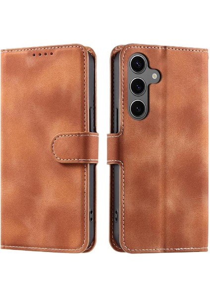 Samsung Galaxy Galaxy 5g Kickstand Manyetik Cüzdan Kart Yuvaları Için Flip Case (Yurt Dışından)