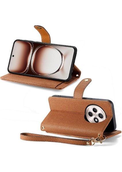 Oppo Oppo 12F Cüzdan Aşk Darbeye Deri Kılıf Fermuar Için Flip Case (Yurt Dışından)