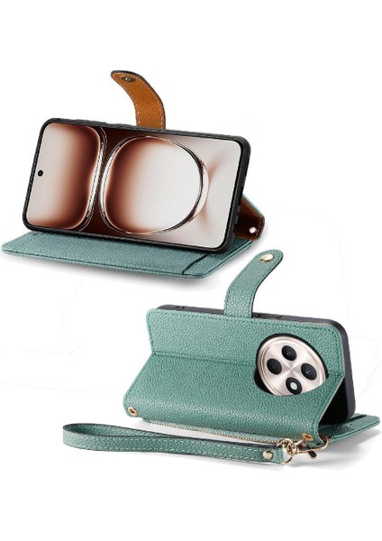 Oppo Oppo 12F Cüzdan Aşk Darbeye Deri Kılıf Fermuar Için Flip Case (Yurt Dışından)