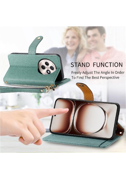 Oppo Oppo 12F Cüzdan Aşk Darbeye Deri Kılıf Fermuar Için Flip Case (Yurt Dışından)