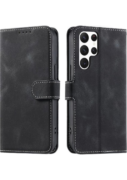 Samsung Galaxy S24 Ultra Cüzdan Kart Yuvaları Için Flip Case Bilek Kayışı Pu (Yurt Dışından) fırsatları