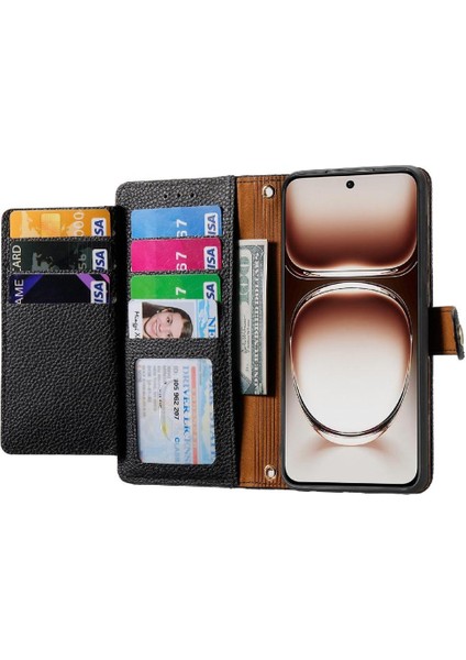 Oppo Oppo 12F Cüzdan Aşk Darbeye Deri Kılıf Fermuar Için Flip Case (Yurt Dışından)