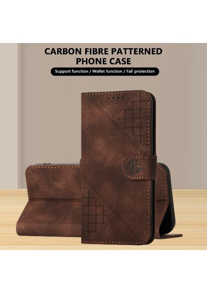 IPhone 12/12 Pro Kabartmalı Kelebek ve Kredi Kartı Yuvası Için Flip Case (Yurt Dışından)