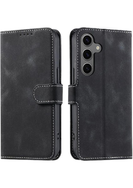 Samsung Galaxy S24 Için Flip Case Pu Deri Manyetik Kickstand Bilek Kayışı (Yurt Dışından) fırsatları