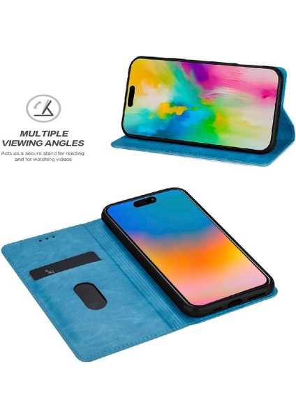IPhone 16 Pro Max Manyetik Kapatma Flip Case Cüzdan Için Glitter Flip Case (Yurt Dışından)
