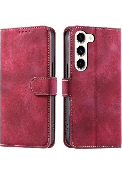 Samsung Galaxy S23 Için Flip Case Pu Deri Cüzdan Kart Yuvaları Manyetik (Yurt Dışından) fırsatları