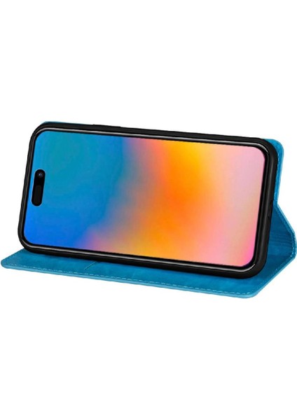 IPhone 15 Için Glitter Flip Case Artı Kart Tutucu Flip Case Cüzdan Pu (Yurt Dışından)