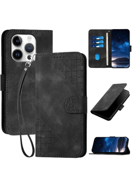 Ayrılabilir El Yüksek ile IPhone 15 Pro ve Kredi Kartı Yuvası Için Flip Case (Yurt Dışından)