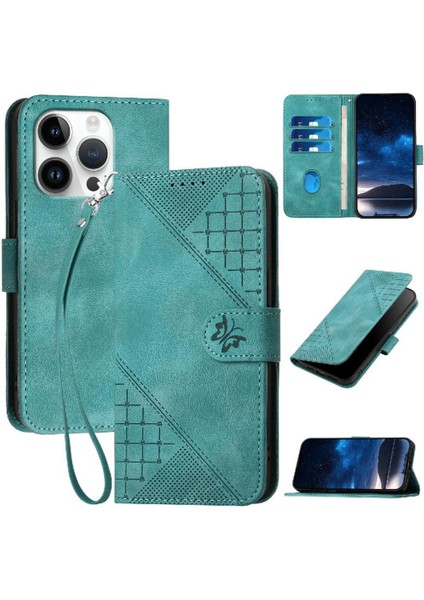 Ayrılabilir El Kayışı ve Kredi Kartı ile IPhone 16 Pro Max Için Flip Case (Yurt Dışından)