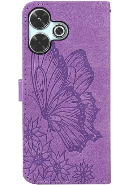Poco M6 4g Için Flip Case Cüzdan Manyetik Closu Pu Deri Büyük Kart (Yurt Dışından)