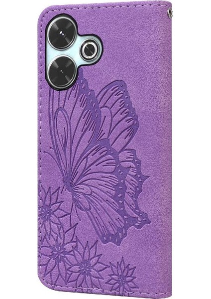 Poco M6 4g Için Flip Case Cüzdan Manyetik Closu Pu Deri Büyük Kart (Yurt Dışından)
