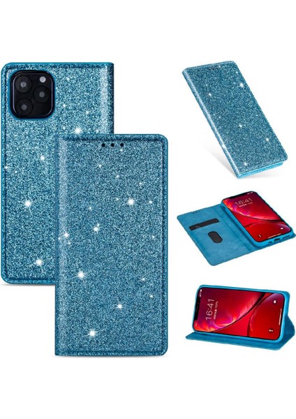 Glitter Flip Case IPhone 11 Flip Case Cüzdan Kart Tutucu Pu Deri (Yurt Dışından)