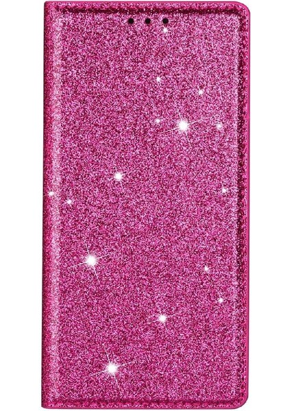 IPhone 16 Pro Max Manyetik Kapatma Flip Case Cüzdan Için Glitter Flip Case (Yurt Dışından)
